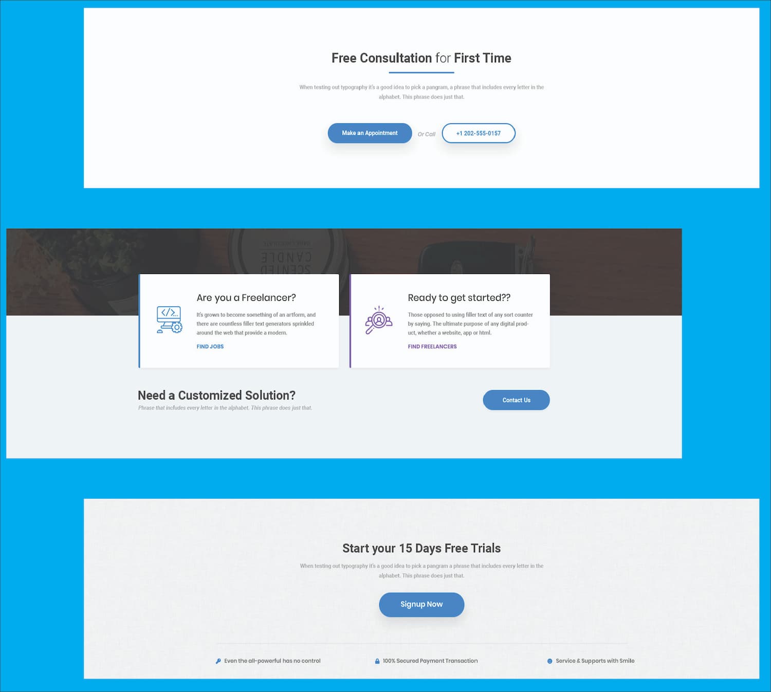 10 طرح ویجت CTA برای Web-UI Kit2
