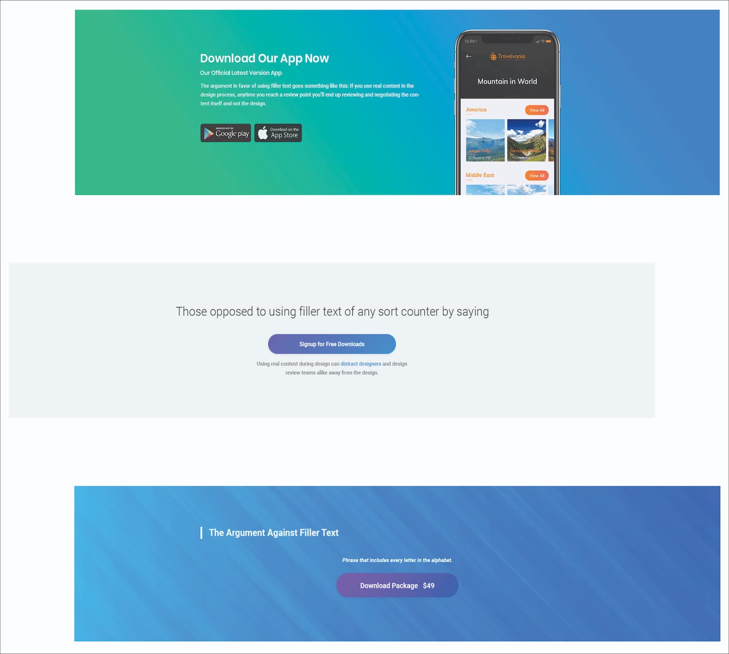 10 طرح ویجت CTA برای Web-UI Kit3