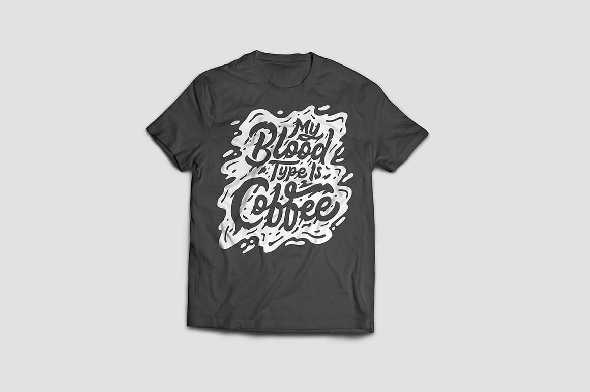 بسته SVG خوشنویسی انگلیسی (Hand Lettering) با مضمون قهوه - سری 23