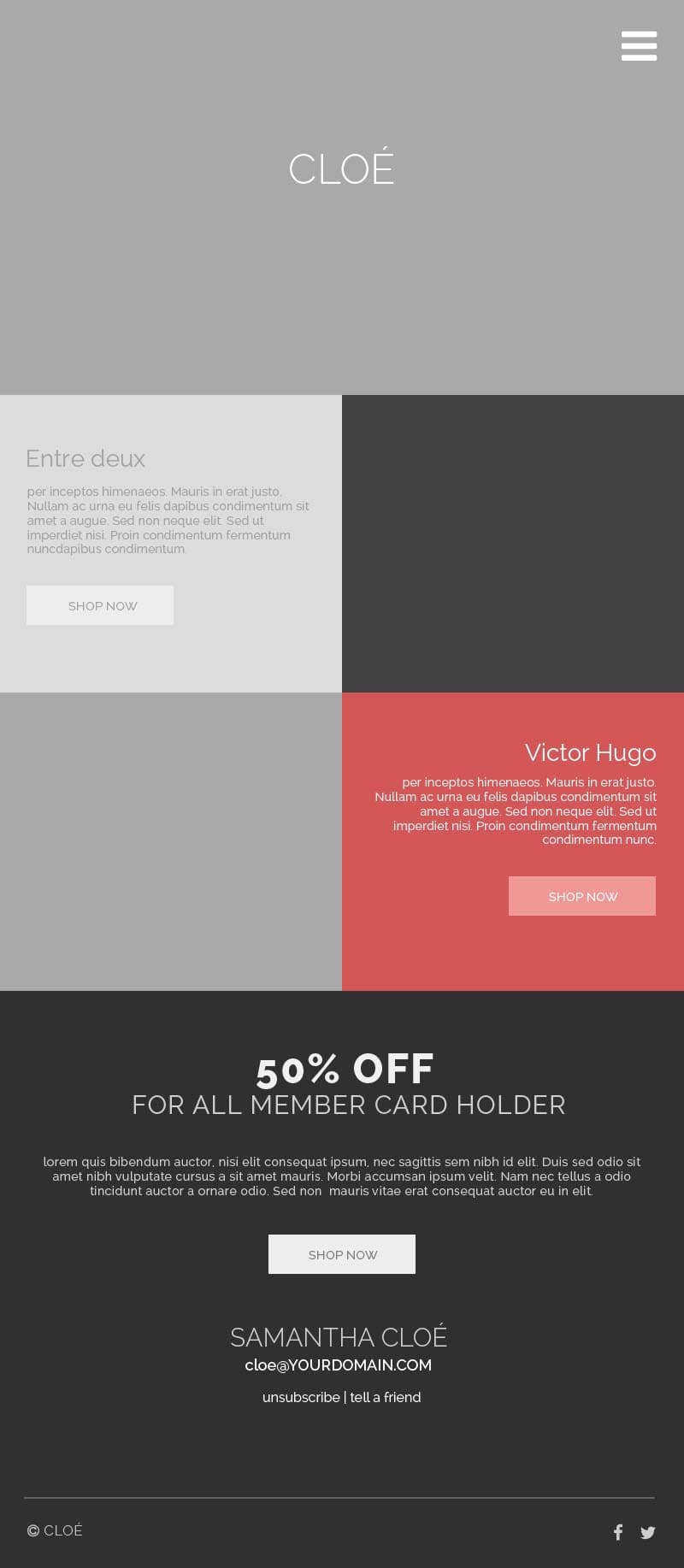cloe-newsletter-templates