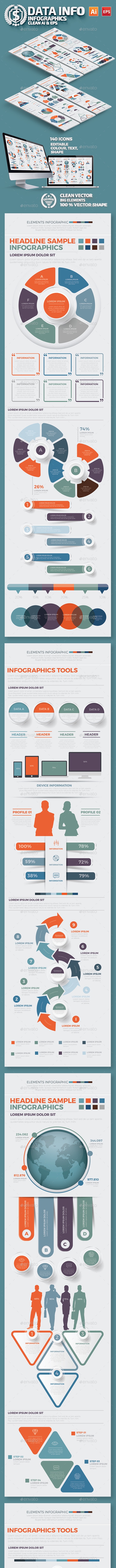 Preview Infographic Elements Design Scheme 01