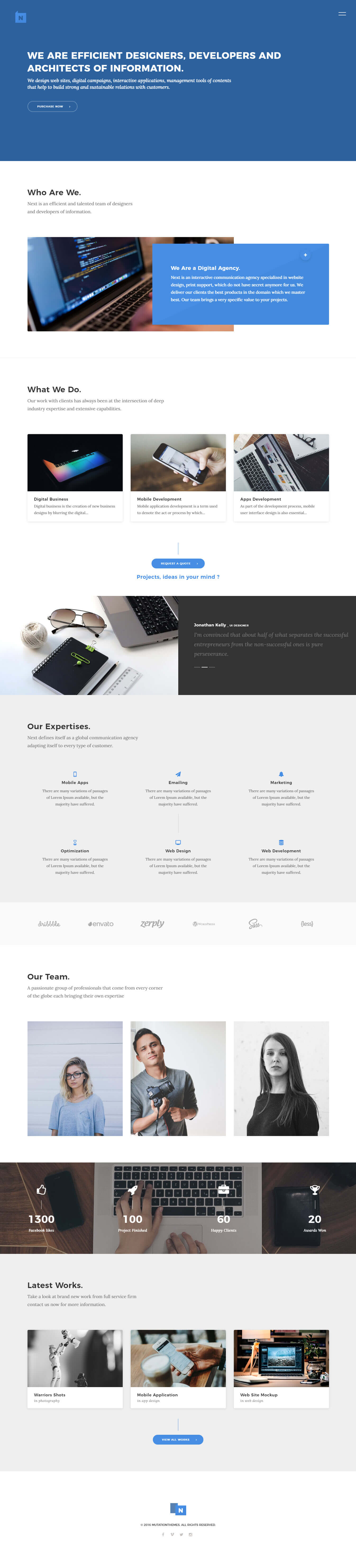 NEXT - Minimal Multipurpose Html Theme
