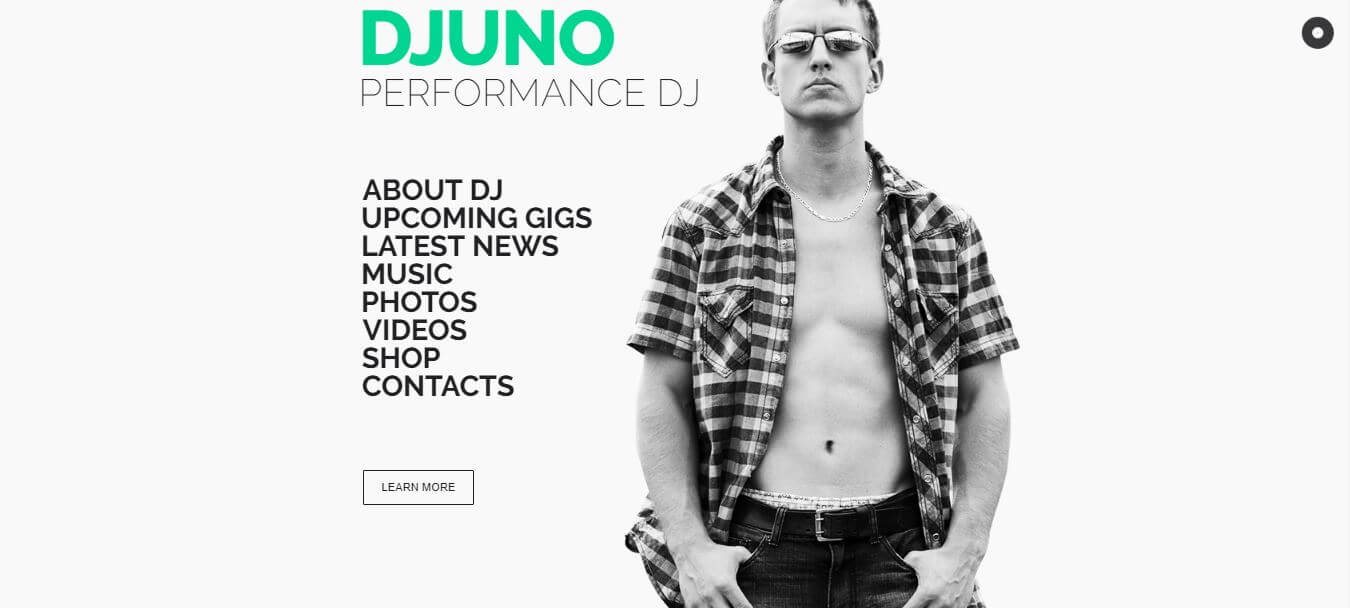 DJuno - DJ / Producer Website Muse Template