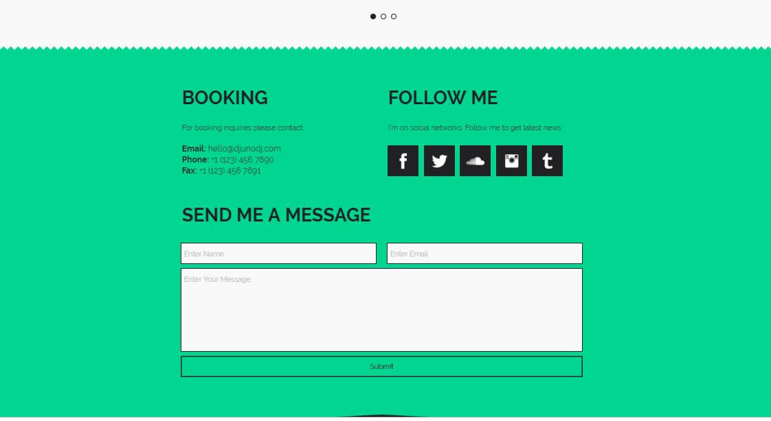 DJuno - DJ / Producer Website Muse Template