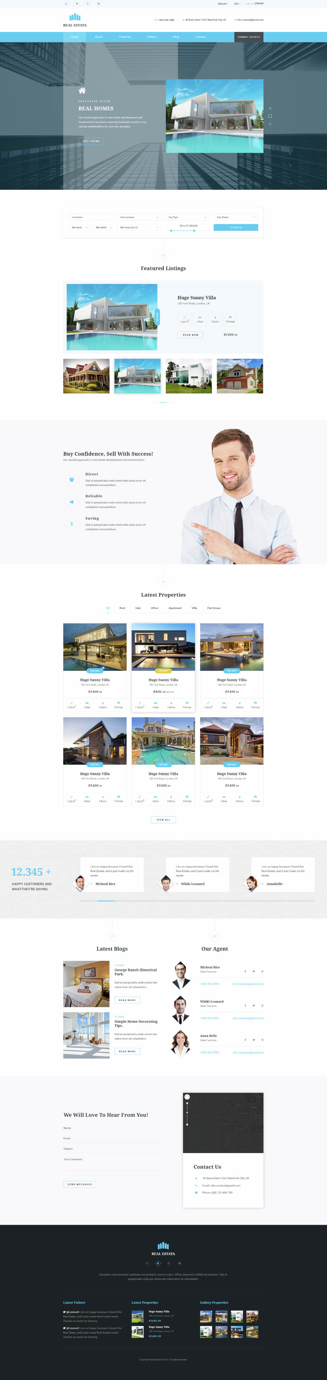 REAL ESTATA - Real Estate PSD Theme