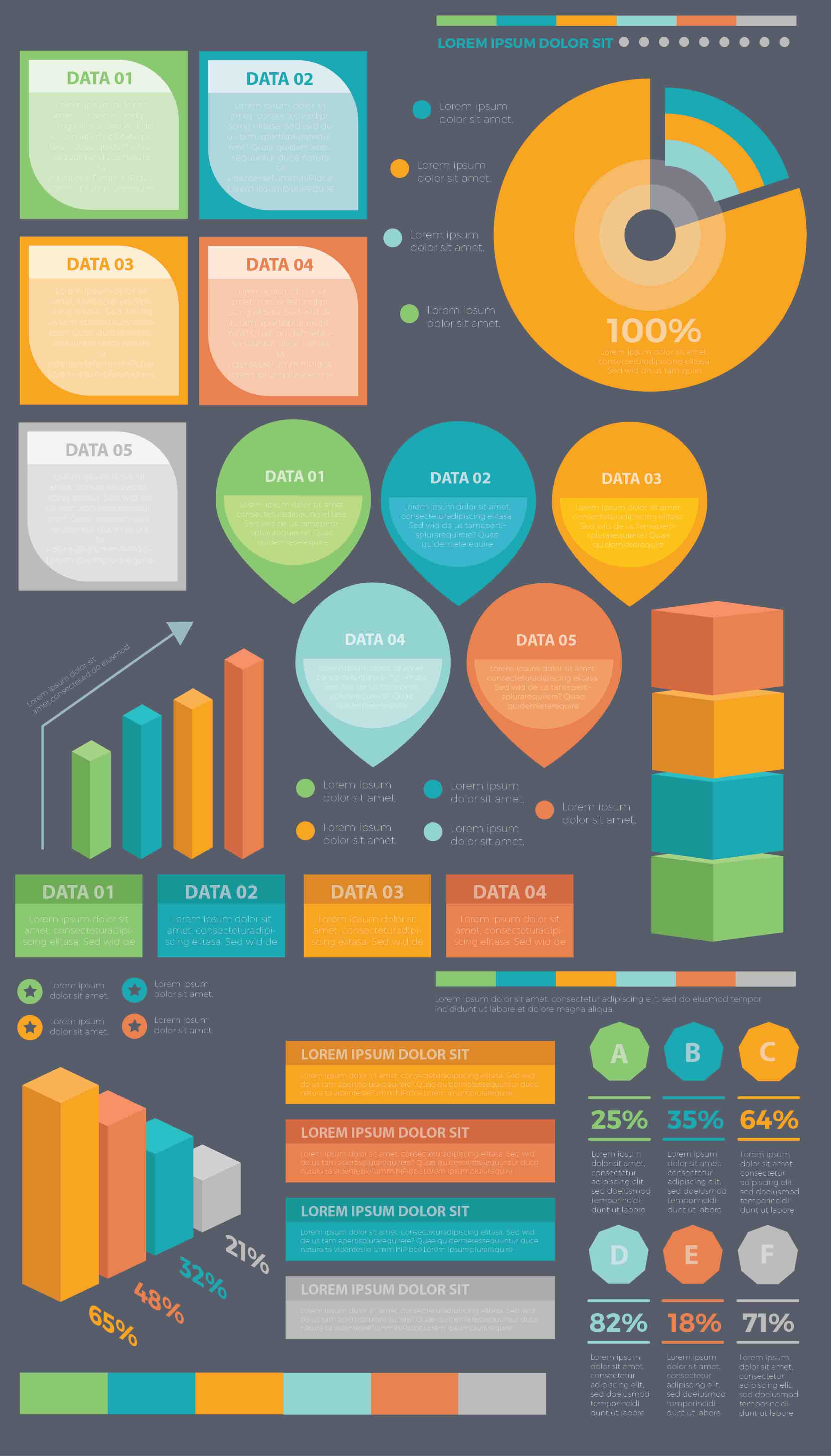 Infographic flat elements illustrator cs5