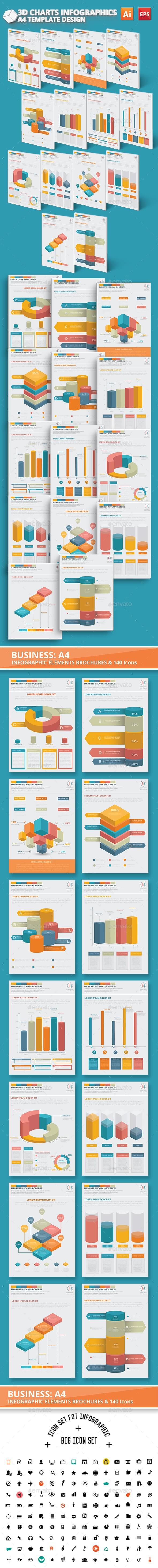 Preview 3d Chart infographic Design