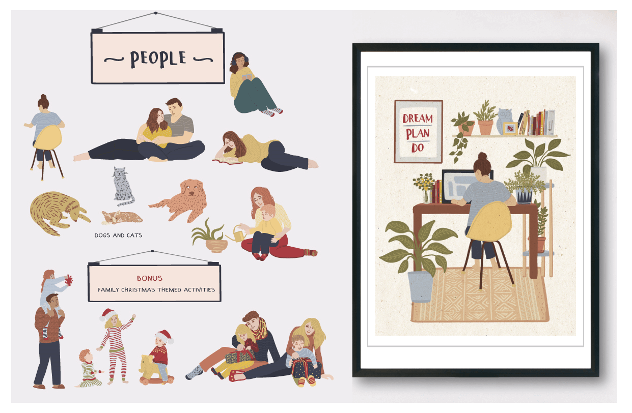 Illustrated Dreamy Home